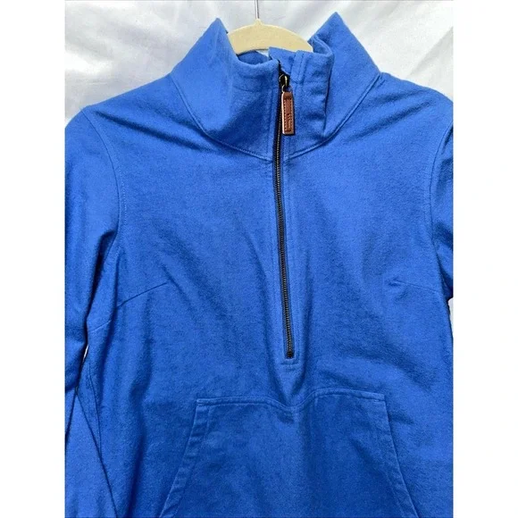 LL Bean Vintage Pullover Flannel/Fleece Blue Half Zip XS Women, Regular Fit NWT - Picture 7 of 11